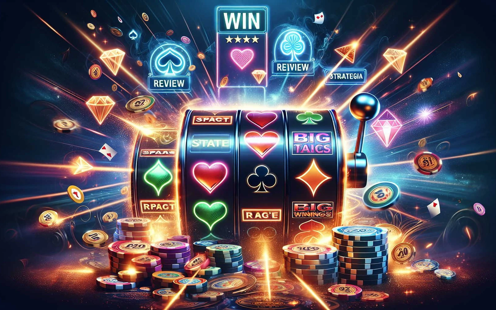 Reels slot dengan simbol bonus dan warna cerah
